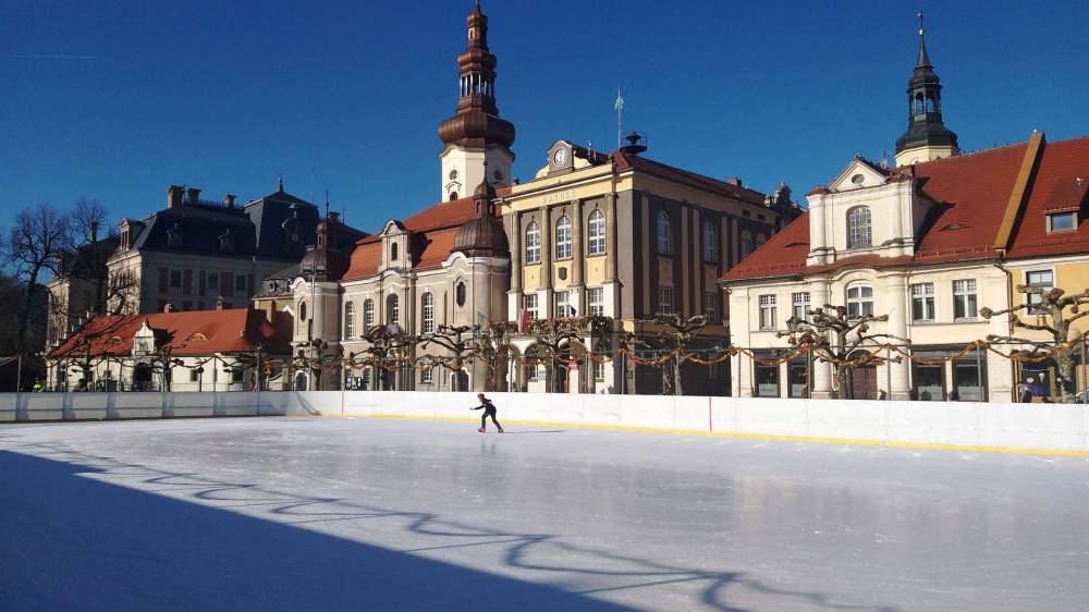 Lodowisko na rynku w Pszczynie